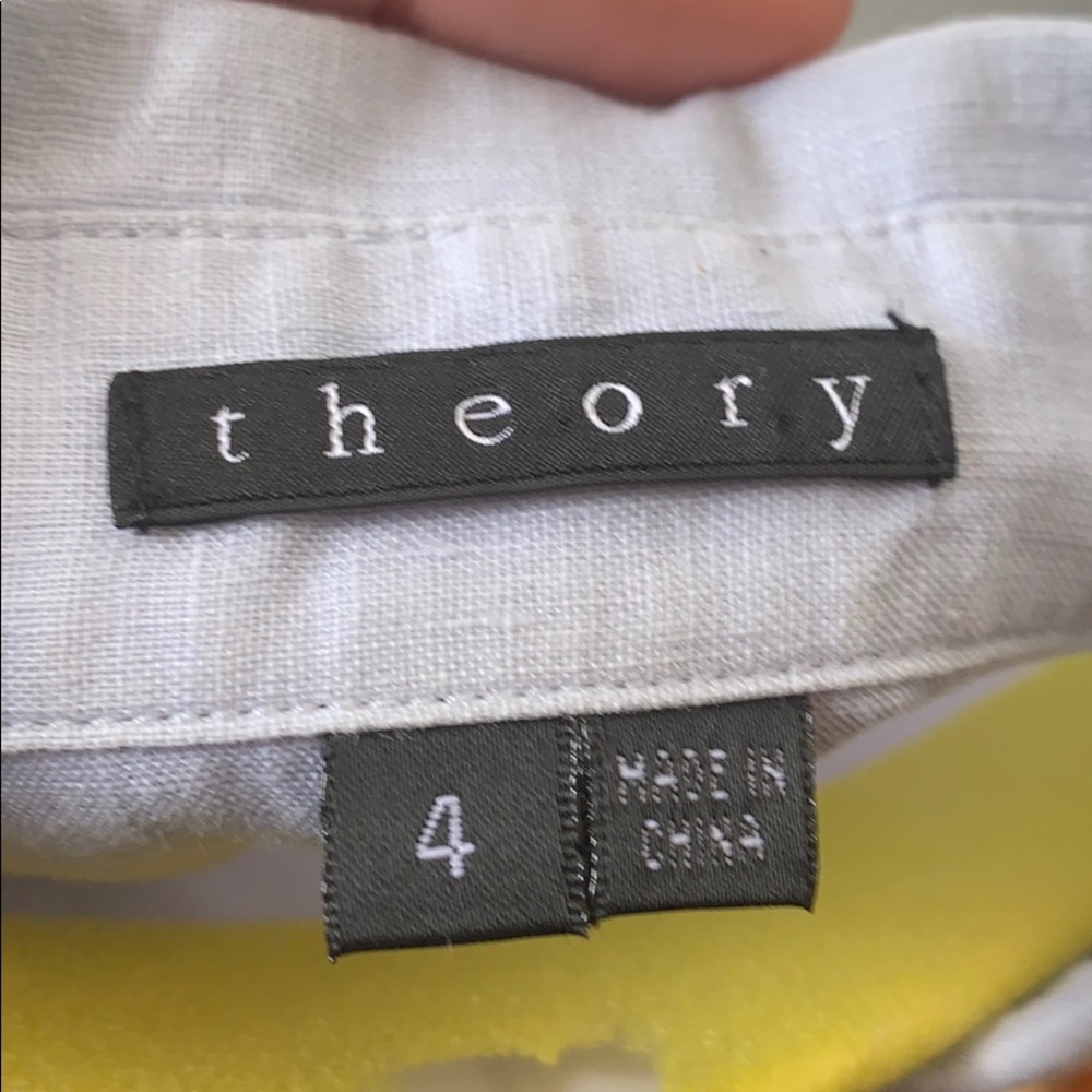 Theory linen light blue dress - Picture 4 of 4